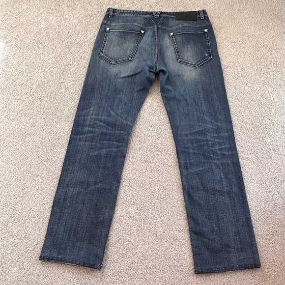Versace Straight Leg Blue Jeans Made in Italy Size 32   - V535 - Picture 5 of 12